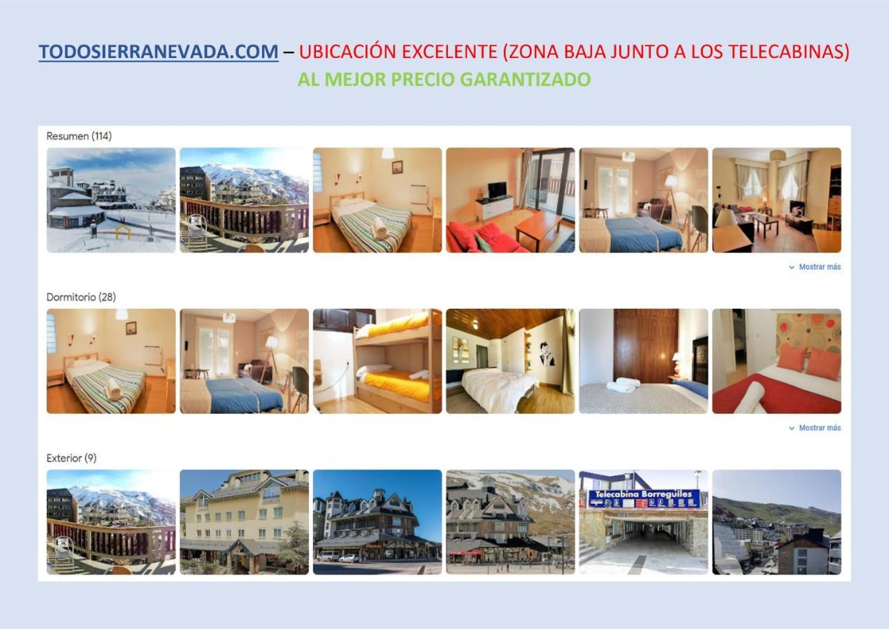 סיירה נבדה Todosierranevada Zona Baja - Edificio Alhambra - Junto A Los Telecabinas מראה חיצוני תמונה